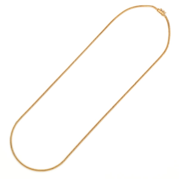 18金ネックレス K18 12面トリプル喜平チェーン 刻印入 7.0g 50cm 中