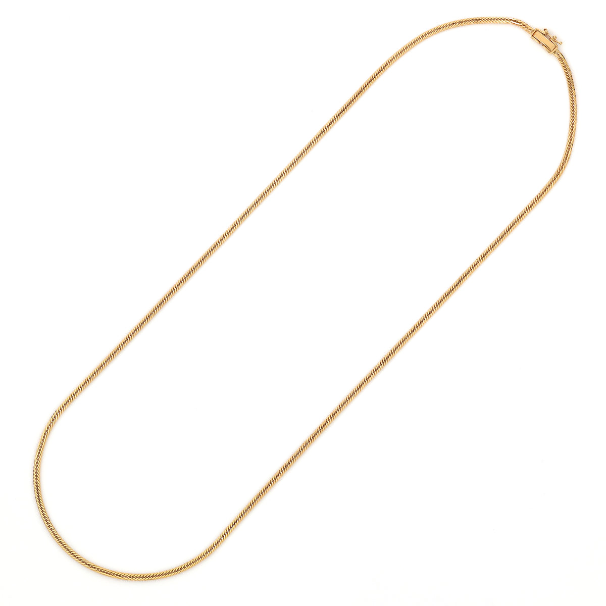 18金ネックレス K18 12面トリプル喜平チェーン 刻印入 7.0g 50cm 中留め