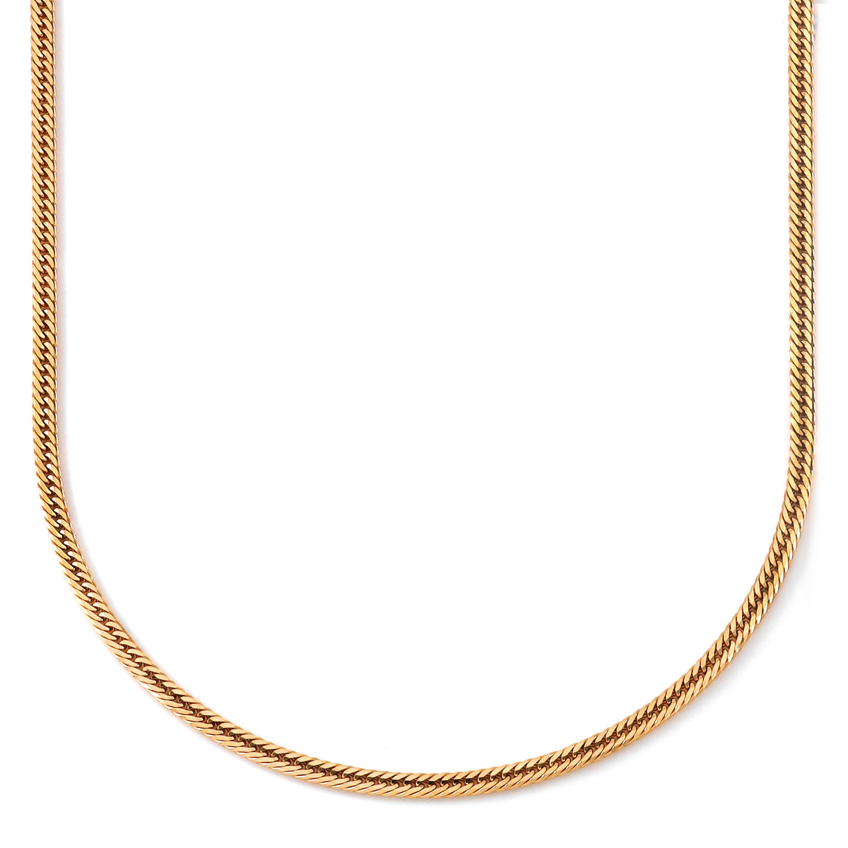 18金ネックレス K18 12面トリプル喜平チェーン 刻印入 6.3g 45cm 中留め