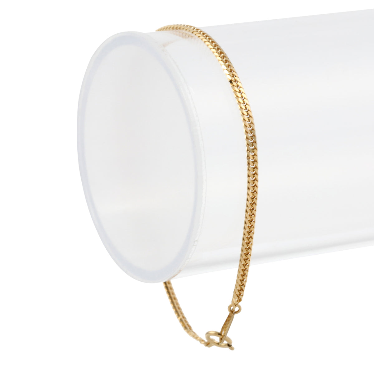 18金ブレスレット 6面W喜平チェーン 日本製 検定印 3.5g 17cm 引き輪 - 喜平ジュエリーの専門店 FAIRY CULLET(フェアリーカレット)