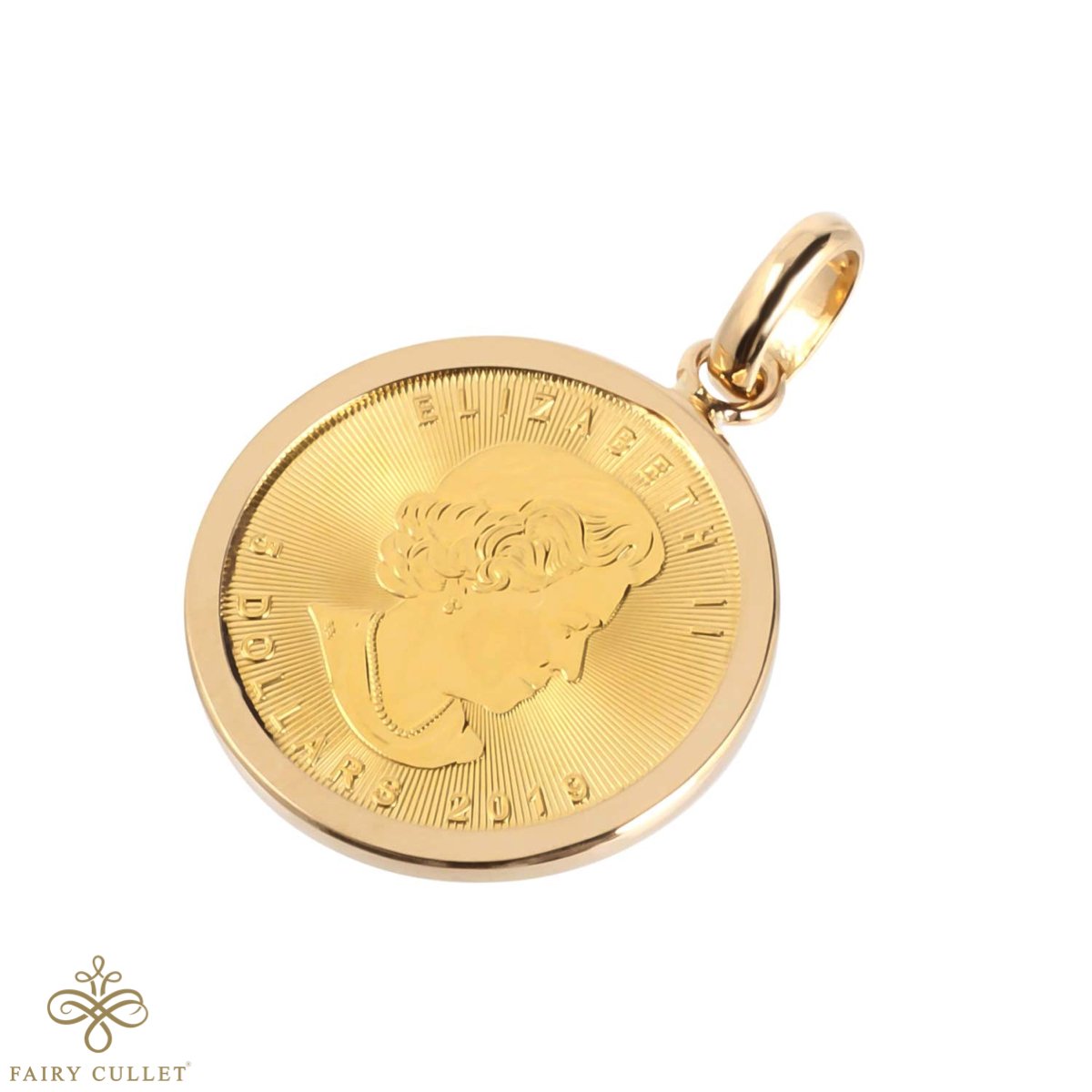 コインペンダントトップ メイプルリーフ金貨 1/10oz 3.65g シンプルバチカンタイプ - 喜平ジュエリーの専門店 FAIRY CULLET(フェアリーカレット)